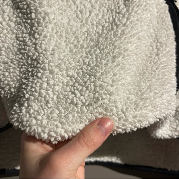 Nike Sportswear Quarter Zip Fleece Sherpa Cropped Sweater Sz Large Retro 90s - Picture 3 of 12